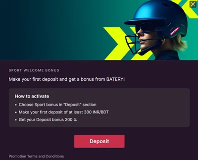 Battery Bet promo code